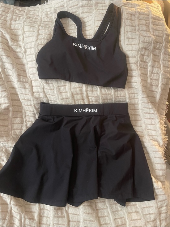 kimhekim Dresses & Skirts - Kimhekim black tennis bra + mini skirt set